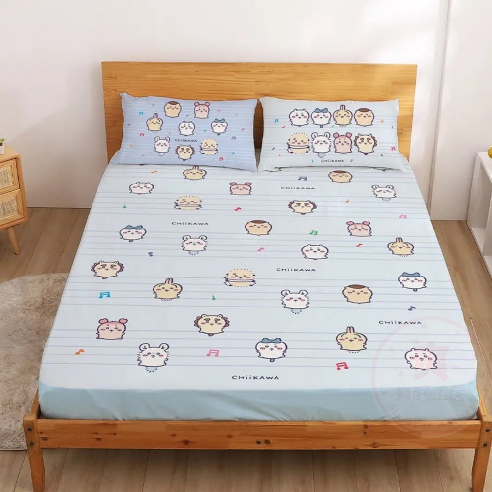 【爽眠工房】🥰吉伊卡哇🥰萌系補給站 床包組 被套 枕頭 枕頭套 天絲 水洗枕 四季涼被 MIT台灣製 兩用被套-規格圖9