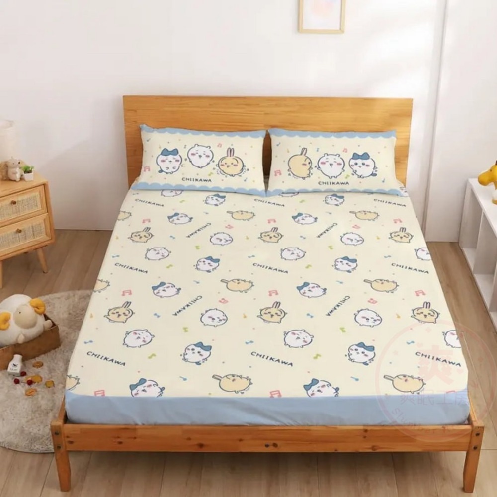 【爽眠工房】🥰吉伊卡哇🥰萌系補給站 床包組 被套 枕頭 枕頭套 天絲 水洗枕 四季涼被 MIT台灣製 兩用被套-規格圖9