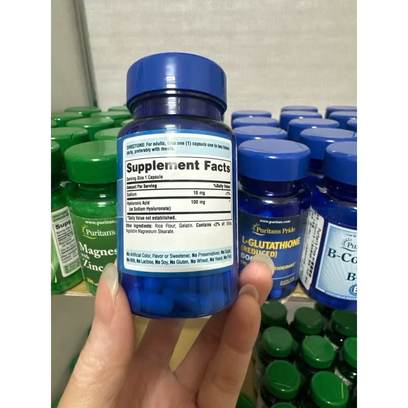 Puritan＇s Pride 🇺🇸普麗普萊💜玻尿酸100 （透明質酸）快釋型60粒-細節圖3