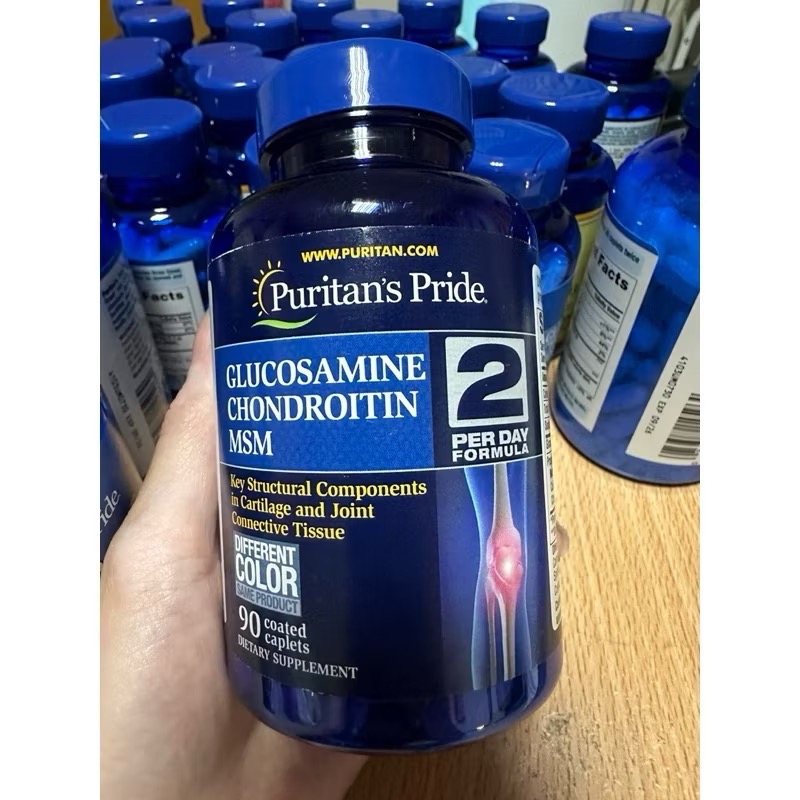 Puritan＇s Pride 🇺🇸普麗普萊💜x3葡萄糖胺、軟骨素、MSM® 90錠-細節圖2