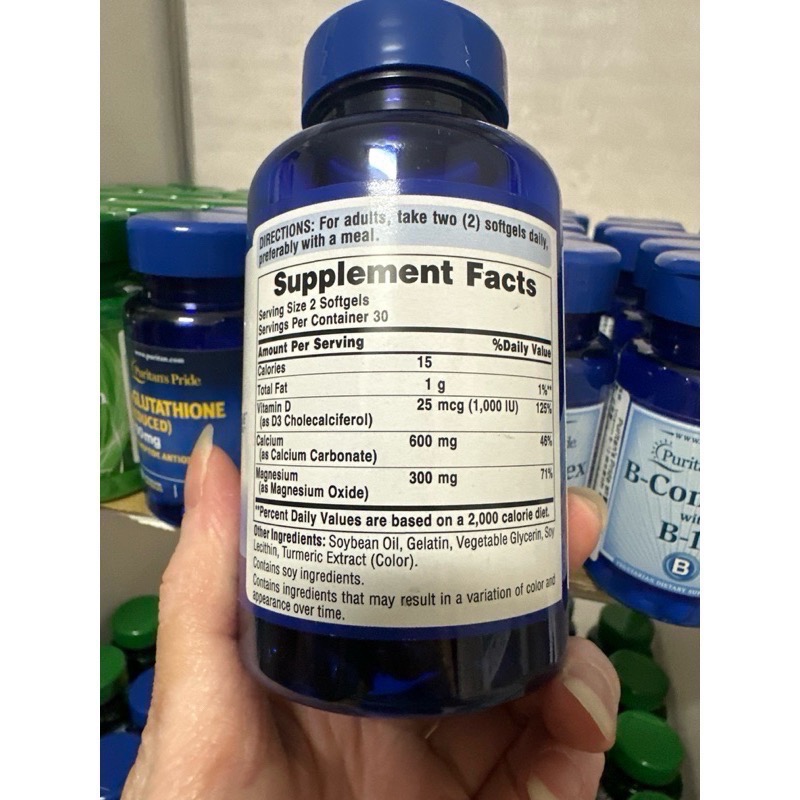 Puritan＇s Pride 🇺🇸普麗普萊💜可吸收鈣+鎂+維生素D（60粒）-細節圖2