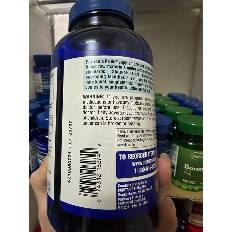 Puritan＇s Pride 🇺🇸普麗普萊💜易吸收鈣 1200 毫克 + 維生素D3（200粒）-細節圖3