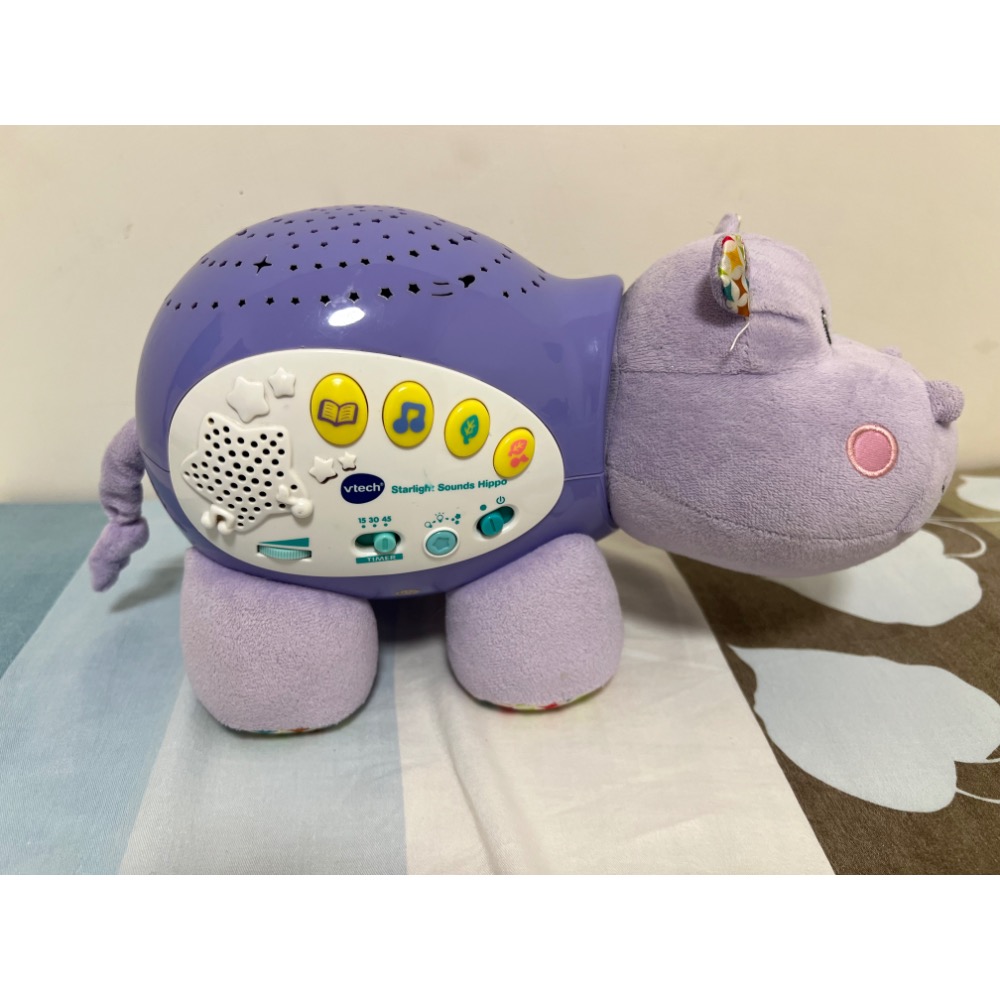 VTech 星空投影音樂安撫河馬｜夜燈 嬰兒哄睡 音樂盒-細節圖4