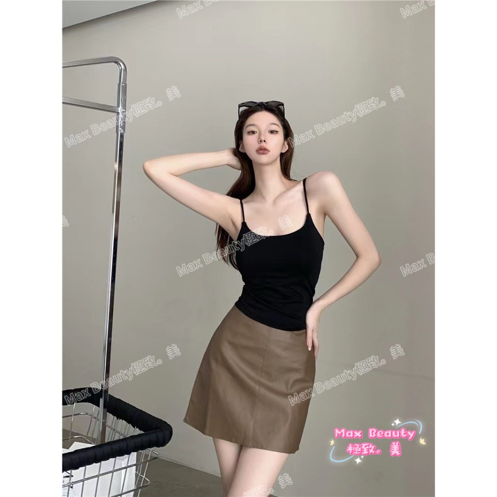 MaxBeauty極致。美 甜辣風厚杯小可愛 細肩帶 性感 爆乳 外穿 內搭 集中托高 免穿內衣 透氣 罩杯升級A11-細節圖8