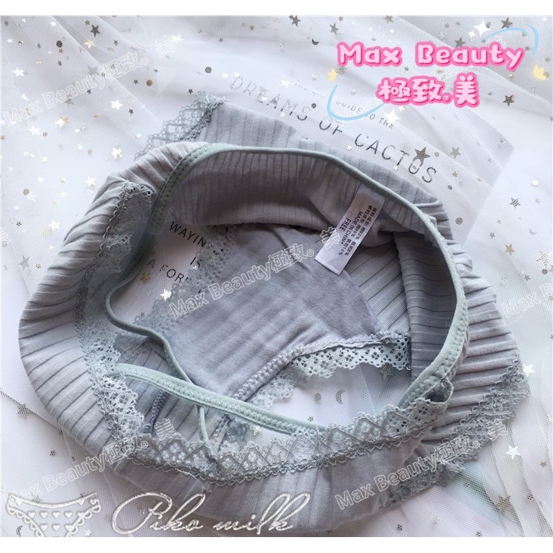 MaxBeauty 極致。美  前交叉性感螺紋內褲 X線 蕾絲 低腰 女生 內褲 親膚 彈力好 辣妹 日系 小惡魔J4-細節圖8