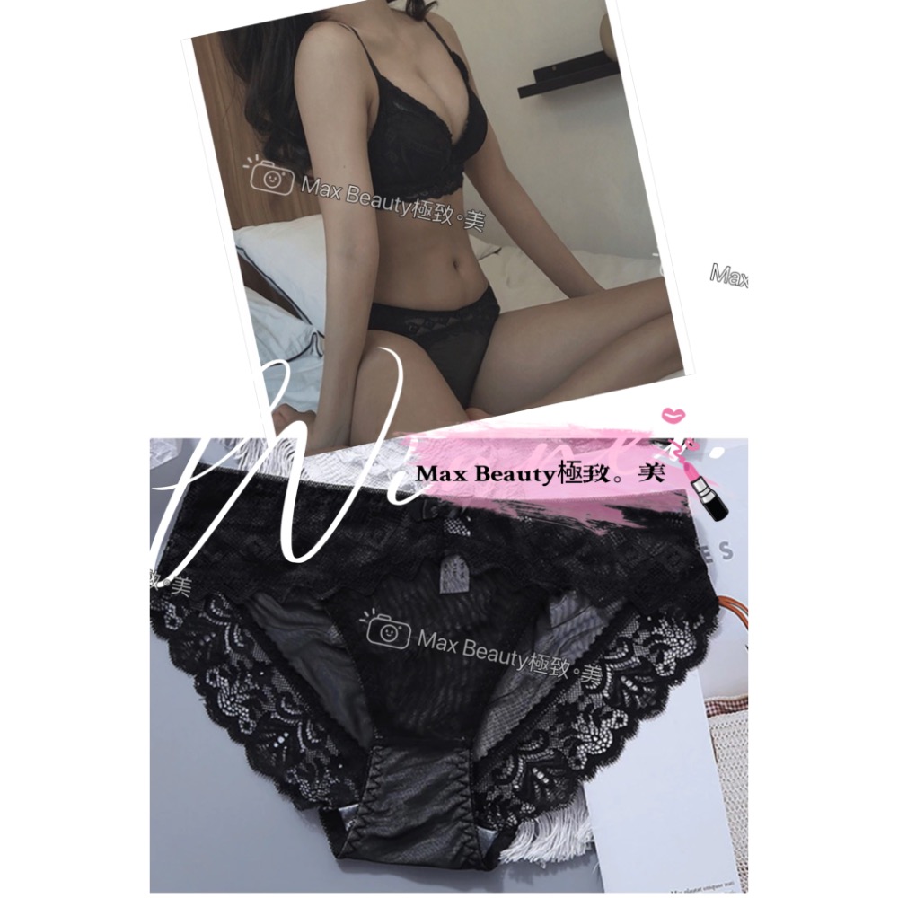 Max Beauty極致。美 「A27內褲」 法式浪漫蕾絲內褲 性感 微透膚 底襠舒適棉 透氣 不悶 柔軟蕾絲不勒A27-細節圖4