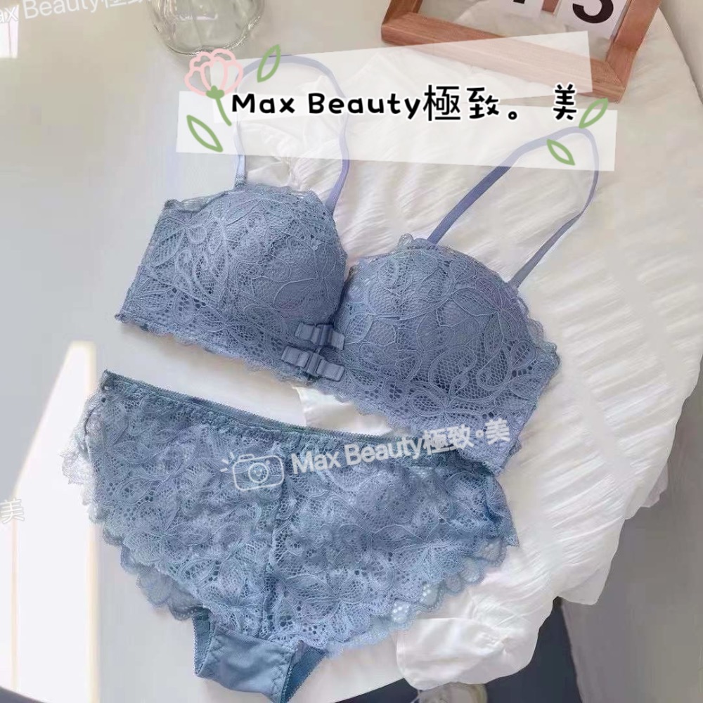 Max Beauty極致。美 浪漫蕾絲美背雙前扣無鋼圈內衣 機能 聚攏 美背 3D手掌杯 小胸 無肩帶爆乳內衣  A63-規格圖11