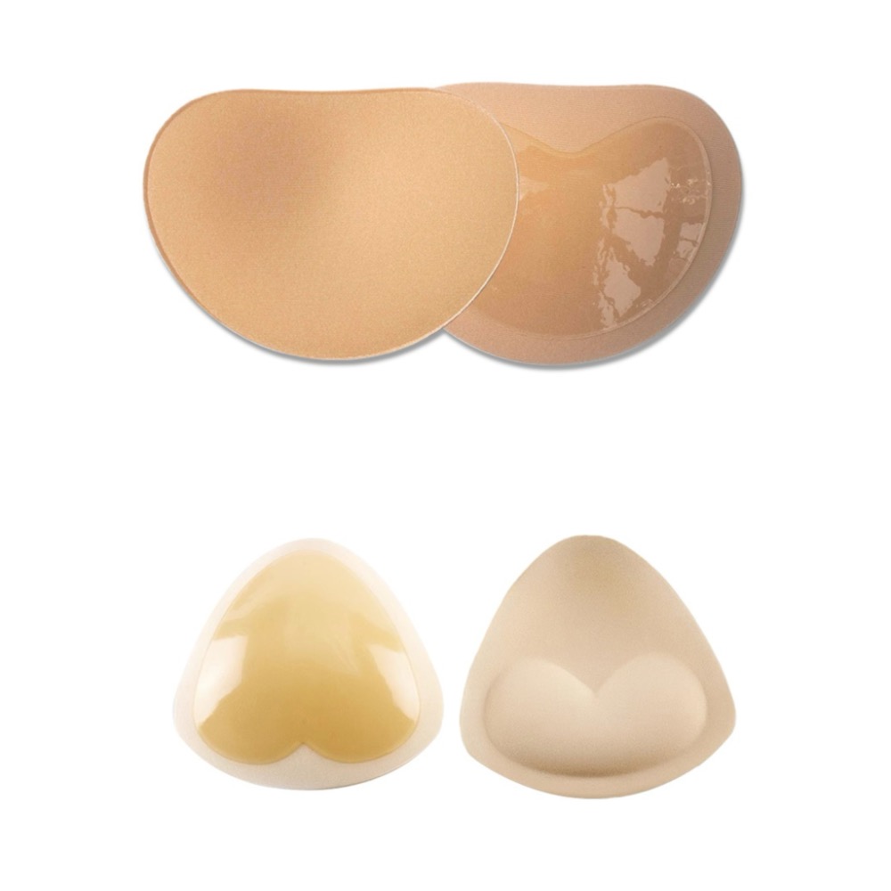 Max Beauty極致。美 自黏隱形爆乳水餃墊 自帶膠 比基尼 內衣 聚攏 胸墊 加厚 海綿 自帶膠 重複使用 A53-規格圖9