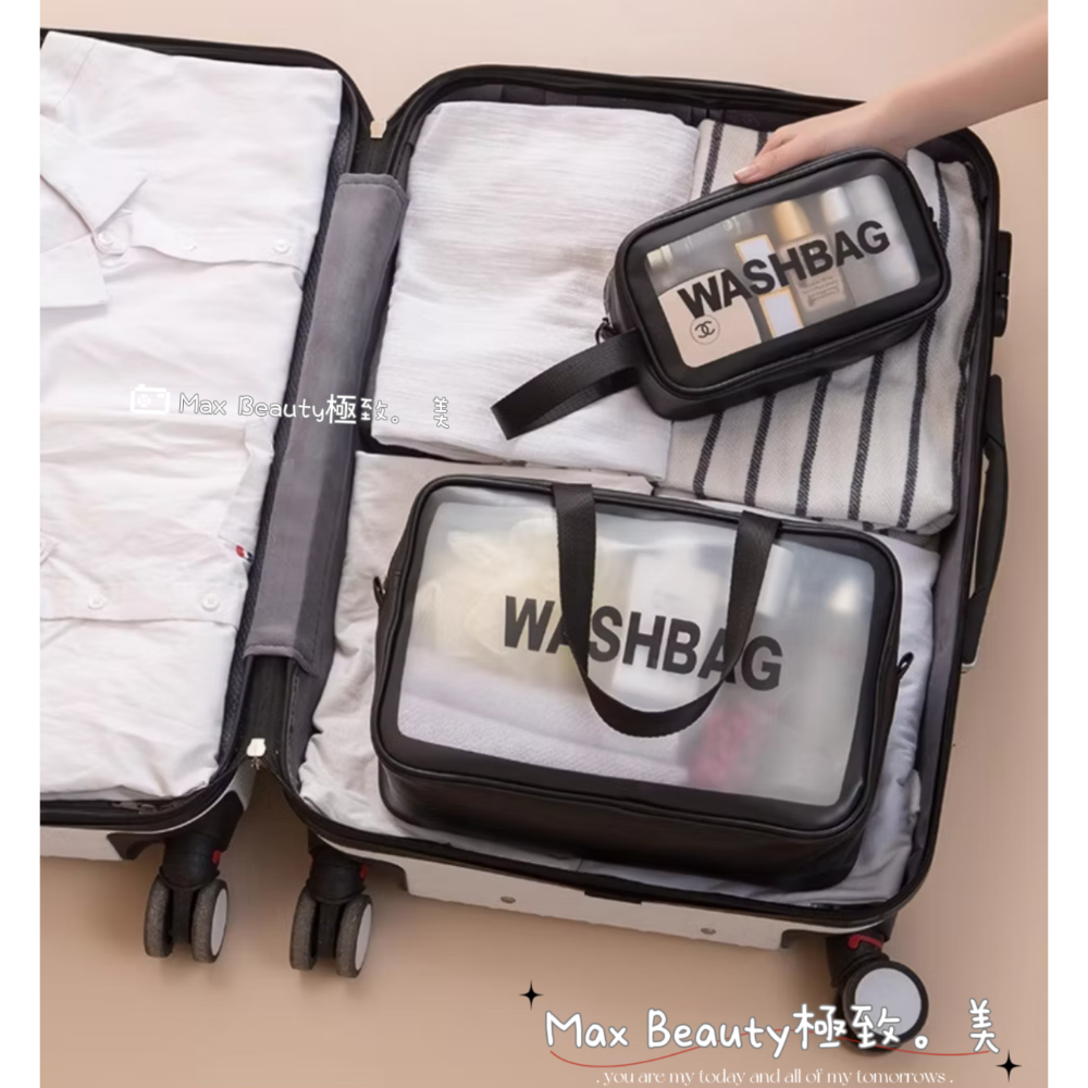 Max Beauty極致。美 防水多功能收納包 化妝包 旅行包 包中包 行李包 分層 手提化妝包 透明化裝包 健身包B7-細節圖10