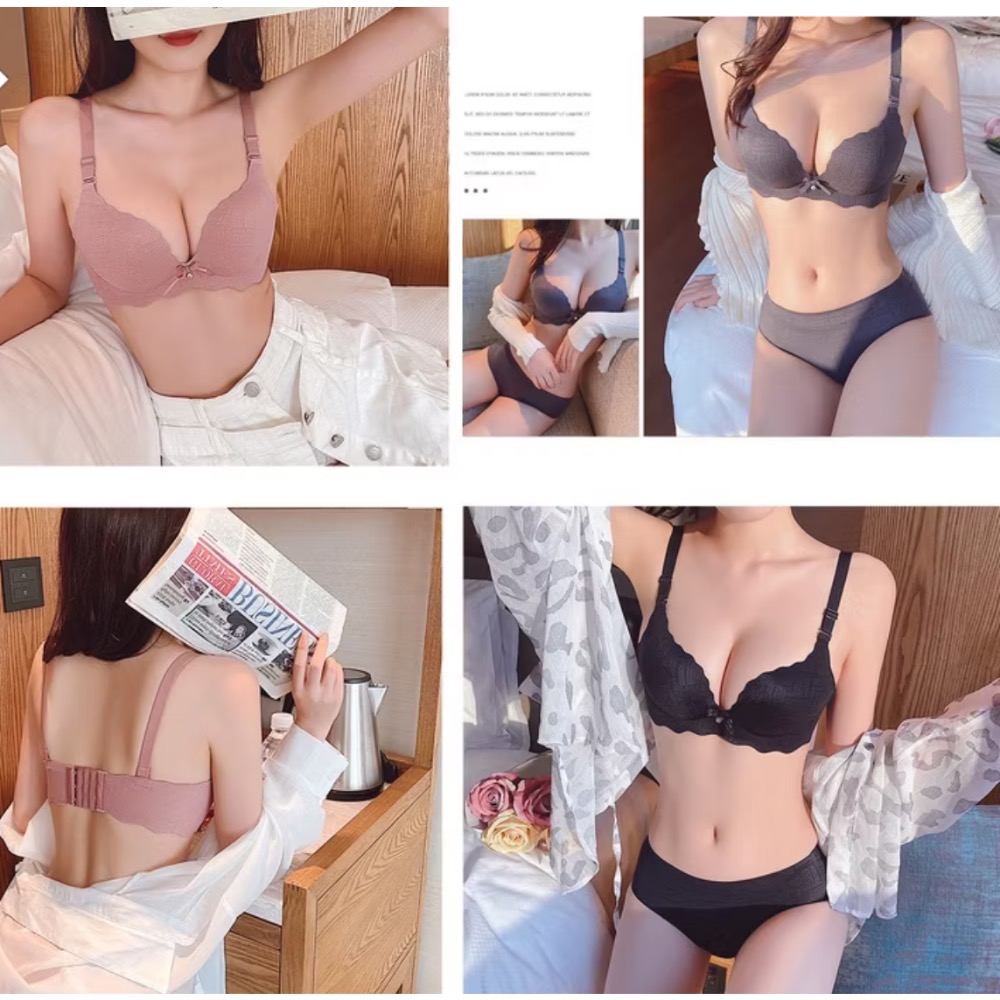 Max Beauty極致。美 日系3D爆 饅頭杯無痕內衣 無鋼圈內衣 小胸內衣 無痕內衣 女性 深V內衣 機能衣A58-細節圖10