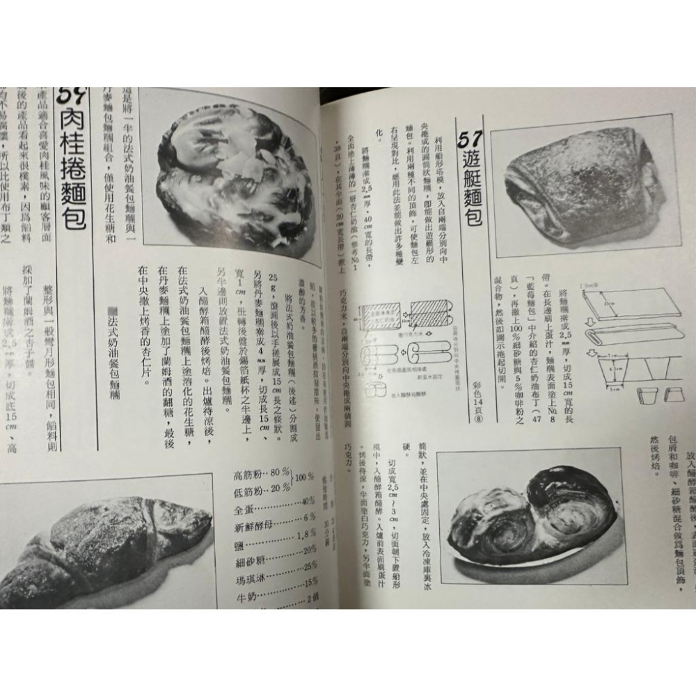 實用丹麥麵包之製作 學藝出版社 書況佳 74年出版 @c多 二手書-細節圖4