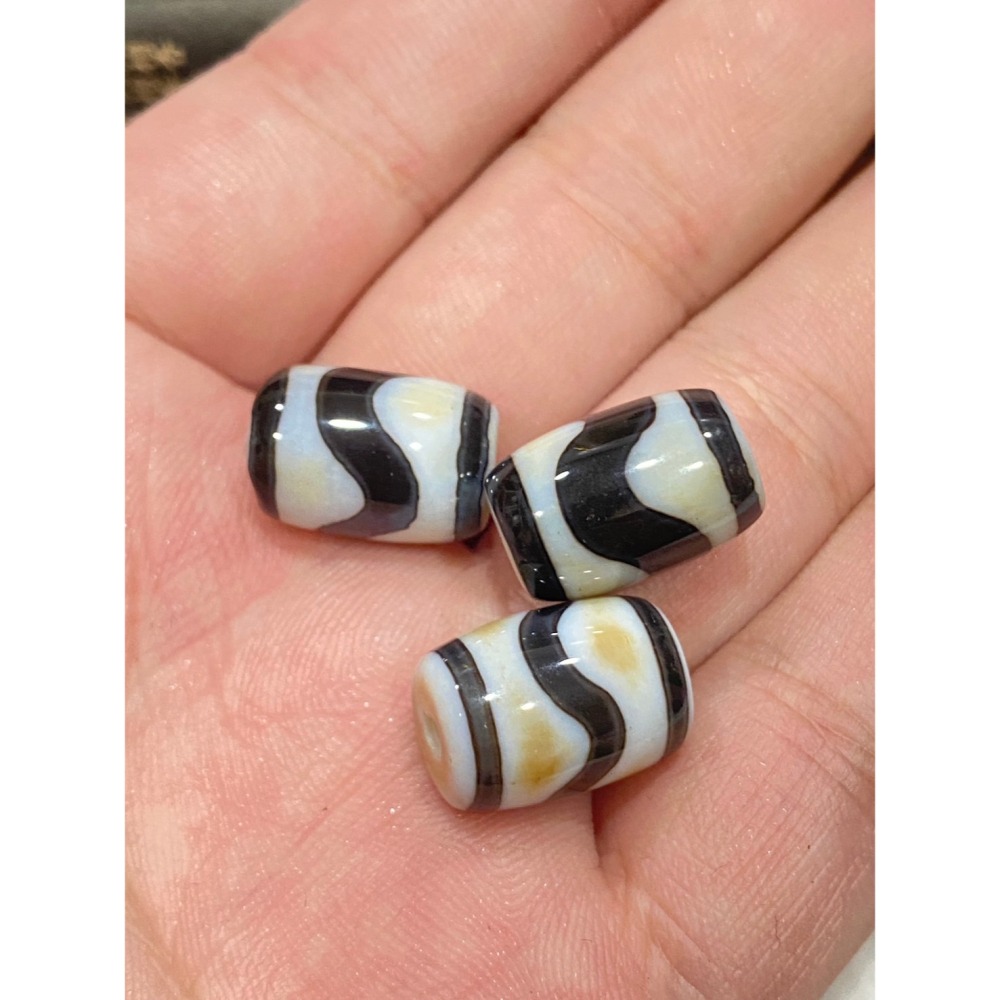 水紋天珠 包漿天珠 水紋帶財天珠 正宗西藏老天珠 至純天珠 量少稀有-細節圖2