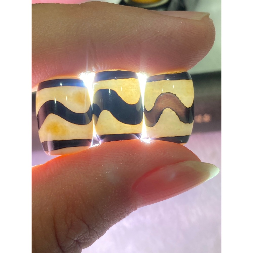 水紋天珠 包漿天珠 水紋帶財天珠 正宗西藏老天珠 至純天珠 量少稀有-細節圖5