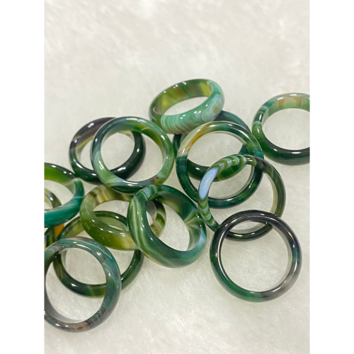 天然原生綠瑪瑙 戒指 獨特花紋 稀有獨一無二 絕不重覆 防小人遇(玉)貴人