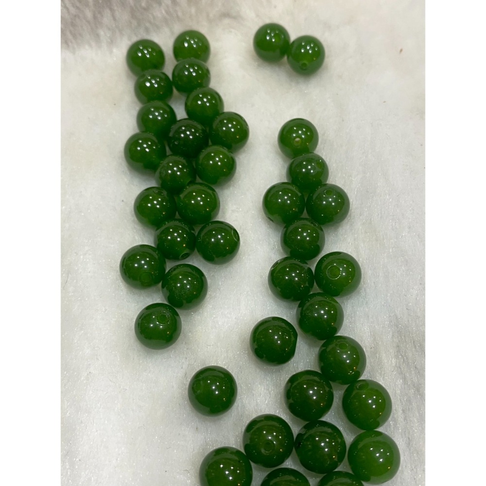 豐田玉臺灣玉臺灣閃玉臺灣軟玉天然玉石散珠串珠8.5mm - 琪鈺晶藝品行