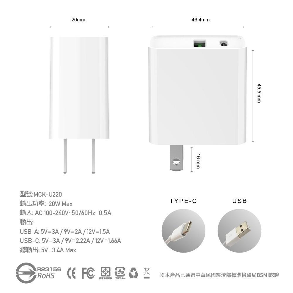 20W快充 PD快充頭 雙孔充電頭 PD充電器雙孔充電器 雙孔豆腐頭 適用iPhone15 iPhone其他手機系列-細節圖9