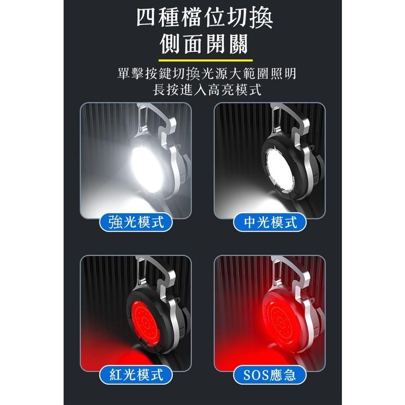 【熱銷現貨】 LED多功能照明燈 強光吊燈 磁鐵吸附 強光多功能探照燈 鑰匙圈燈 燈扣 可掛式露營燈  燈 LED燈-細節圖2