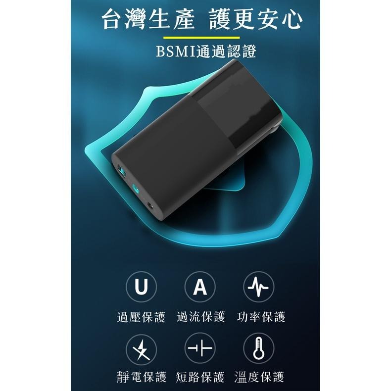 【熱銷現貨】 台灣製造嚴選 65W GAN 氮化鎵超級PD充電器 QC3.0 PPS PD充電器 三輸出 BSMI-細節圖2