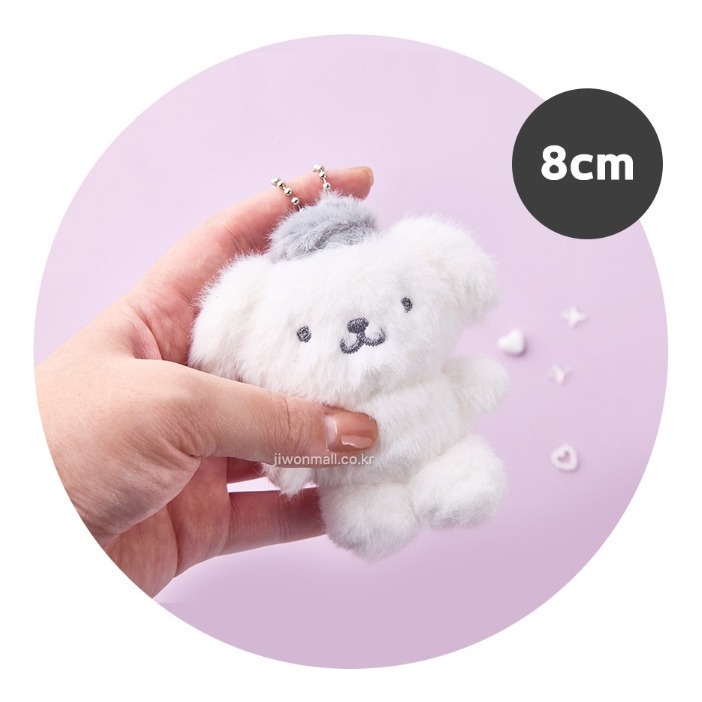 【現貨】💖韓國 Sanrio 三麗鷗 美樂蒂 大耳狗 酷洛米 帕恰狗 銀色世界秋冬款娃娃吊飾 鑰匙圈-細節圖4