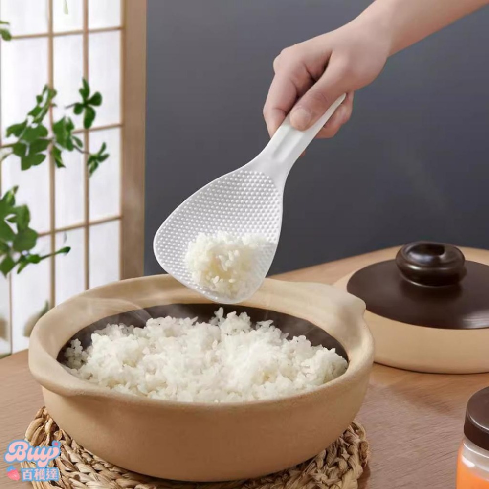 【百貨達雜貨舖】日本製 NAKAYA 抗菌銀離子不沾飯匙 不沾飯匙 不沾黏飯勺 飯匙 飯勺 不沾飯勺 耐高溫飯匙-細節圖3