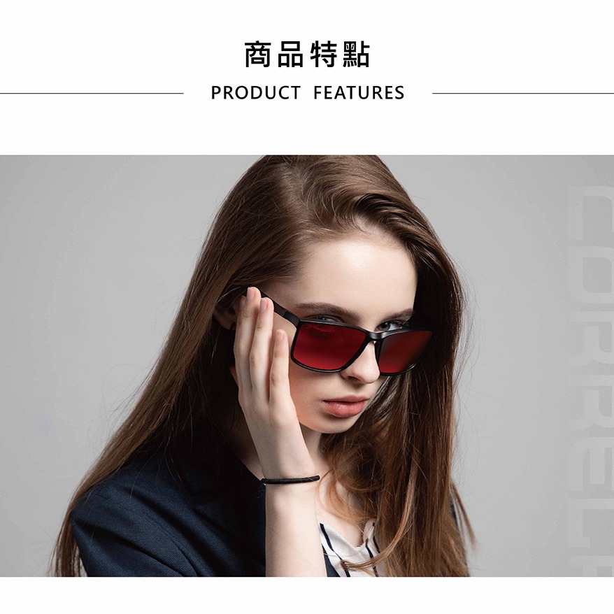 【X MOMENT】Correlation 39 輕量鈦陽眼鏡 消光赤紅-細節圖6