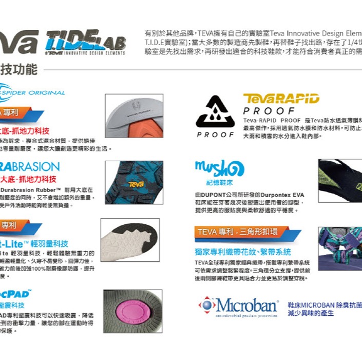 【  TEVA  】Outflow CT 女護趾水陸機能運動涼鞋/防滑/水鞋 黑銀色 (TV1134364BCKG)-細節圖9