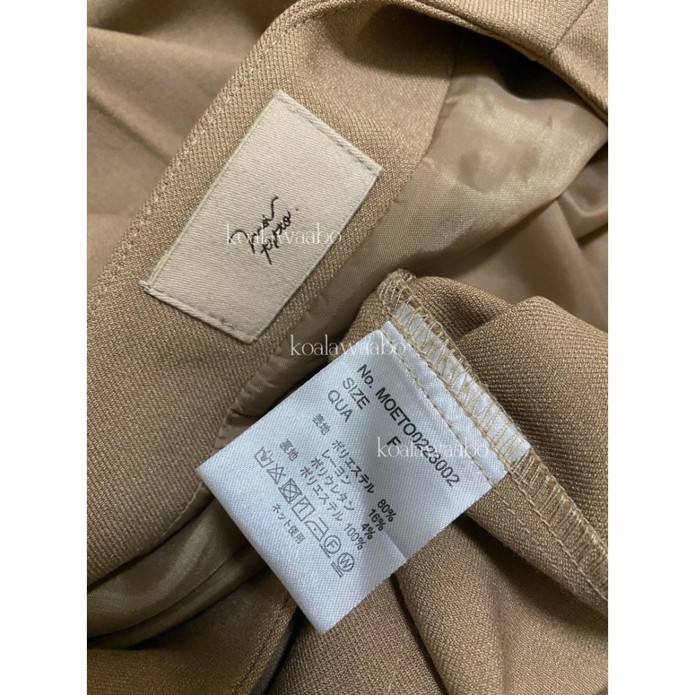 moi tytto 褐色開袖斗篷西裝外套 日牌正品 二手日牌-細節圖9