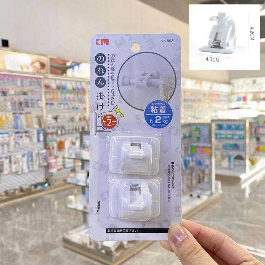 【台灣出貨】伸縮桿夾 窗簾桿夾 窗簾桿架 桿子固定夾 浴簾夾 門簾桿 窗簾桿 伸縮桿 門簾桿夾 浴簾桿 掛勾夾-細節圖6