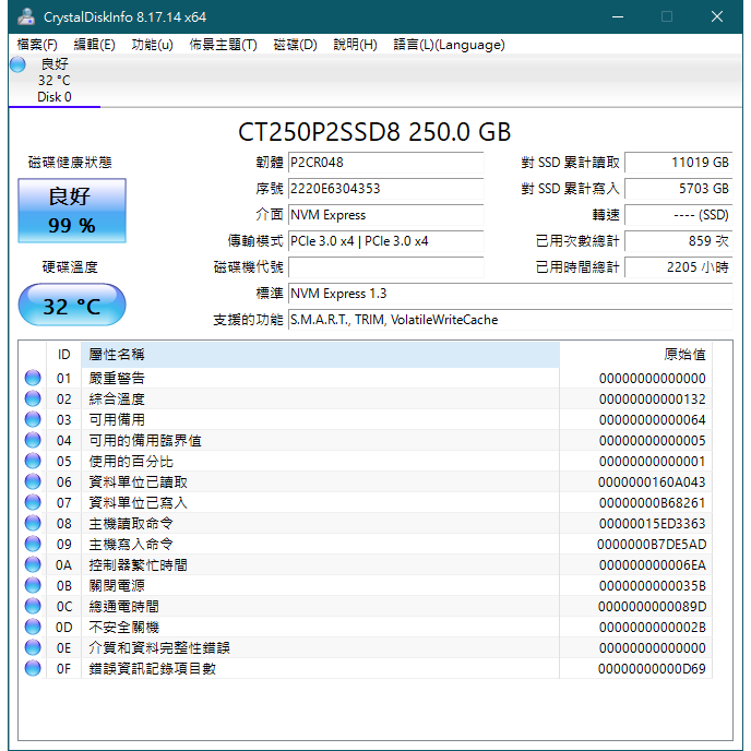 美光250g ssd-細節圖2