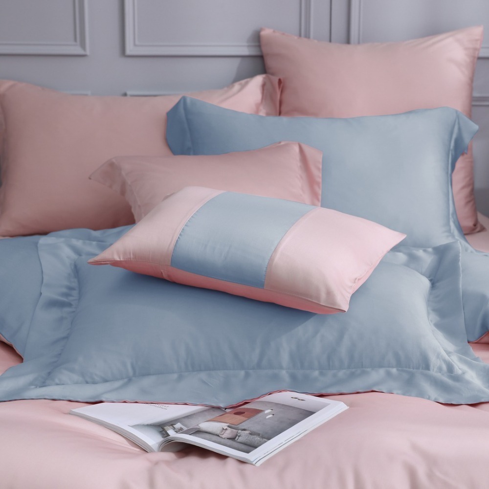 【禾肯居家】60支天絲/IKEA歐規/床包枕套三件式/素色系列/焦糖冰晶-細節圖4