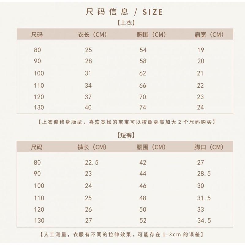 台灣賣家快速出貨🇹🇼女童夏裝 飛袖襯衫 泡泡褲 麵包褲套裝新款時尚寶寶 短袖衣服 兒童韓版短褲兩件套裝-細節圖7