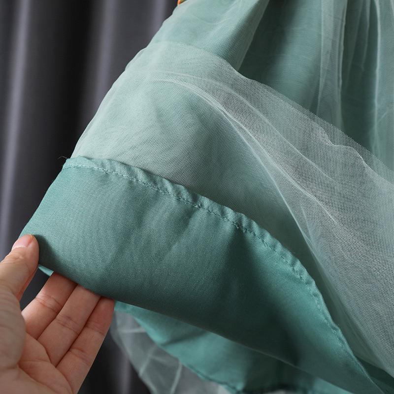 女童夏裝連身裙2023新款一歲寶寶薄款裙子雪紡紗 紗裙 澎裙 公主裙 小女孩 洋裝 碎花公主裙子-細節圖5