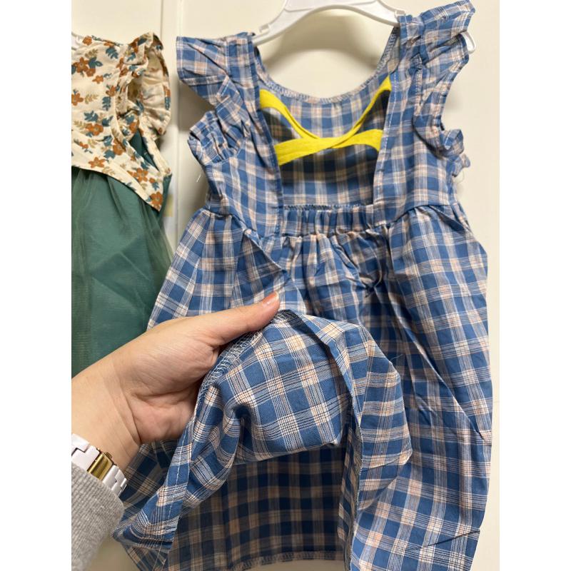 女童夏裝連身裙2023新款一歲寶寶薄款裙子雪紡紗 紗裙 澎裙 公主裙 小女孩 洋裝 碎花公主裙子-細節圖7