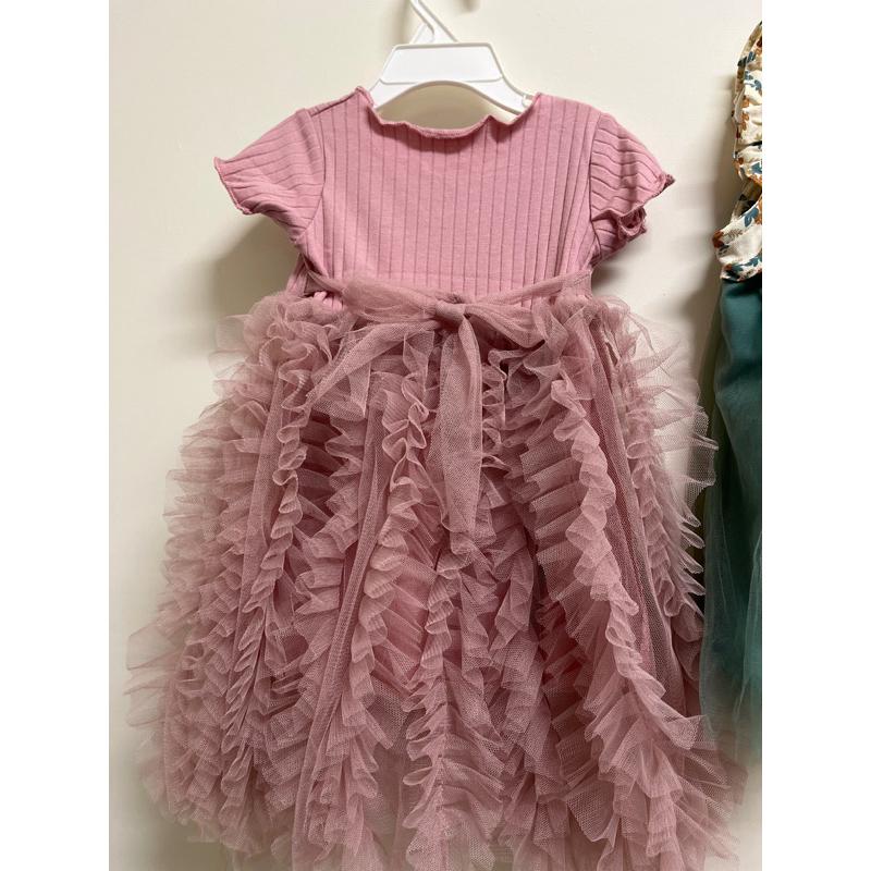 女童夏裝連身裙2023新款一歲寶寶薄款裙子雪紡紗 紗裙 澎裙 公主裙 小女孩 洋裝 碎花公主裙子-細節圖9