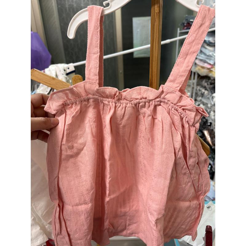 女宝宝吊帶背心 小熱褲 夏裝套裝新款小童小女孩可愛嬰兒娃娃透氣棉質上衣-細節圖6