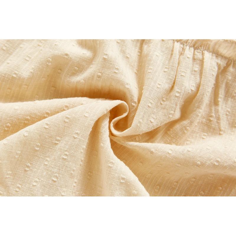 夏季女寶寶 露肩 棉麻透氣 舒適 甜美包屁衣 露肩飛袖 休閒連體衣-細節圖6