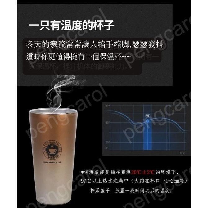 (台灣現貨出貨)咖啡隨行杯 咖啡杯 不鏽鋼咖啡杯  304不鏽鋼 咖啡保溫杯 手提咖啡杯 隨身杯 環保杯-細節圖3