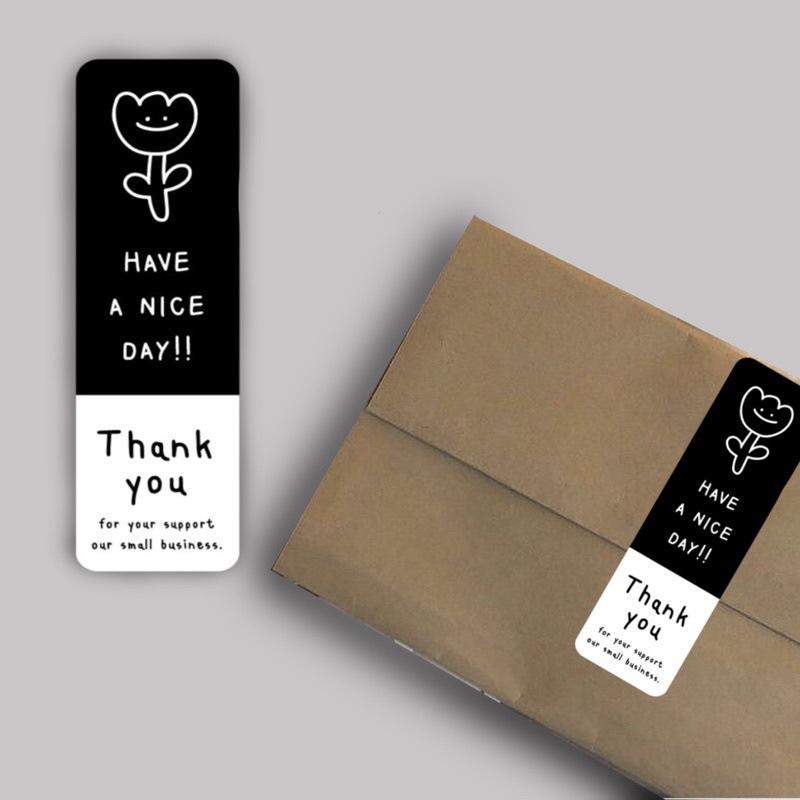 (FAN SHOP 現貨)標籤貼紙 封口貼紙 可愛貼紙 Thank you 15貼 30貼 禮品貼紙-細節圖4