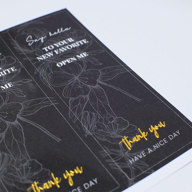 (FAN SHOP 現貨)燙金防水貼紙 禮盒貼紙 精緻貼紙 包裝貼紙 包裝封口貼-細節圖3