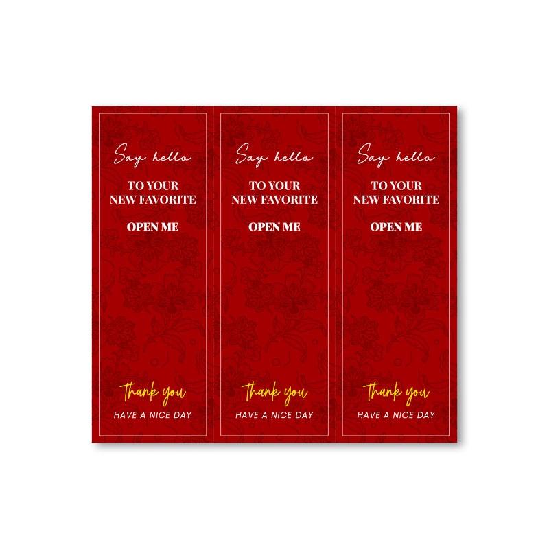 (FAN SHOP 現貨)燙金防水貼紙 禮盒貼紙 精緻貼紙 包裝貼紙 包裝封口貼-細節圖5