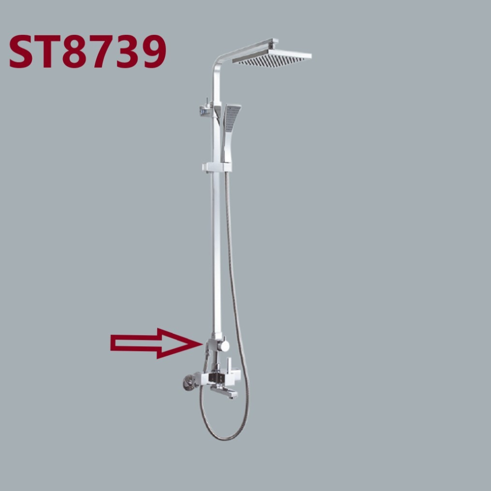 HCG和成淋浴柱＂切換把手＂,頂噴花灑,蓮蓬頭和出水龍頭三段＂切換把手＂-細節圖2