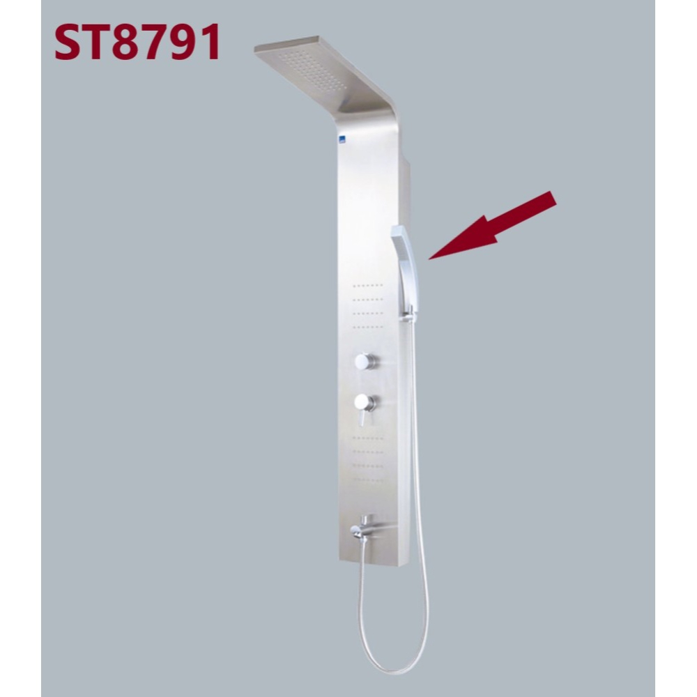 HCG和成淋浴柱原廠蓮蓬頭組,適用型號:ST8791,ST8796-細節圖2