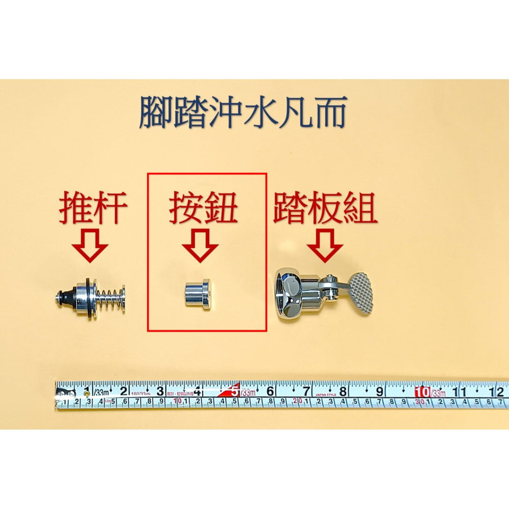 HCG和成馬桶,銅器沖水凡而＂按鈕＂,適用型號:CF636-細節圖2