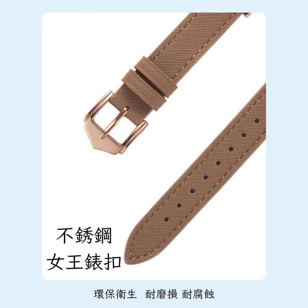 台灣現貨 Apple Watch 金屬環扣小蠻腰皮錶帶  女錶帶 蘋果 8 7 6 5 4 3 2 1 SE 適用 錶帶-細節圖3