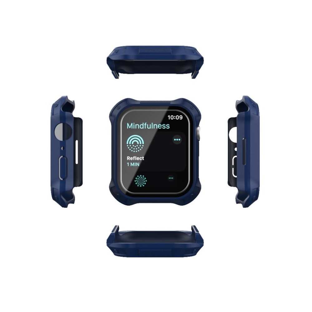 Apple watch 一體式保護殼 盔甲 殼膜一體 保護套 蘋果手錶 9 8 7 45mm 41mm 適用 玻璃保護-細節圖8