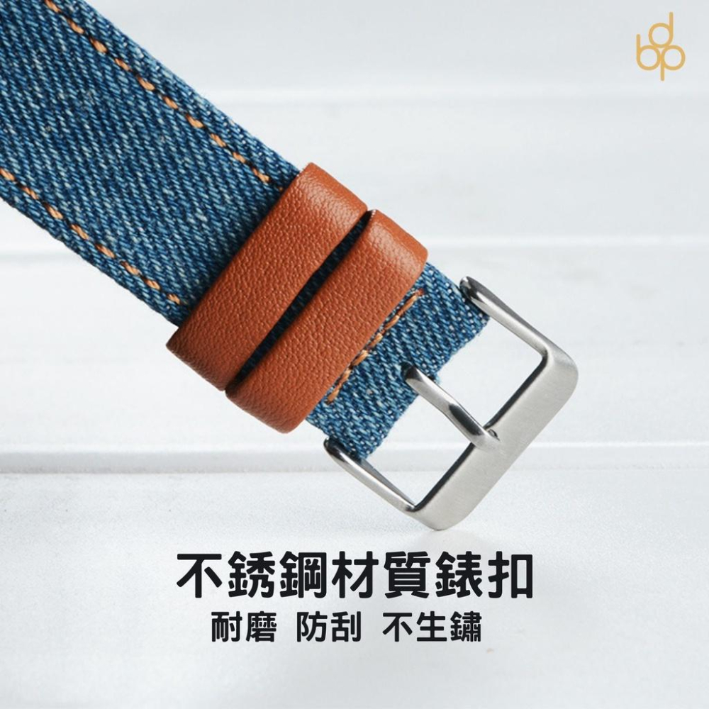 台灣現貨 帆布牛仔真皮錶帶 Apple watch87654321SE 適用 38/40/41 42/44/45/49-細節圖4