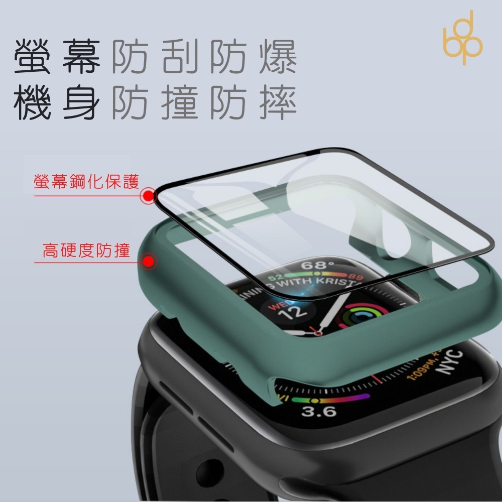 台灣現貨 一體式保護殼  適用Apple watch 9 8 7 6 5 4 3 SE  45mm 41mm 玻璃保護貼-細節圖5