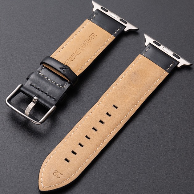 台灣極速現貨 針扣頂級牛皮錶帶 Apple watch 8 7 6 5 4 3 2 1 SE 適用 真皮 牛皮 皮-細節圖4