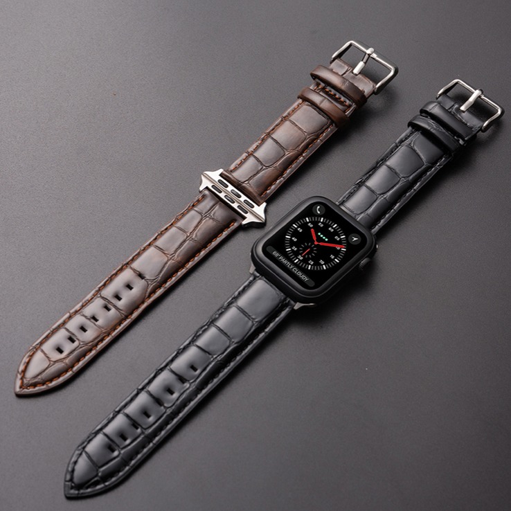 台灣極速現貨 針扣頂級牛皮錶帶 Apple watch 8 7 6 5 4 3 2 1 SE 適用 真皮 牛皮 皮-細節圖6