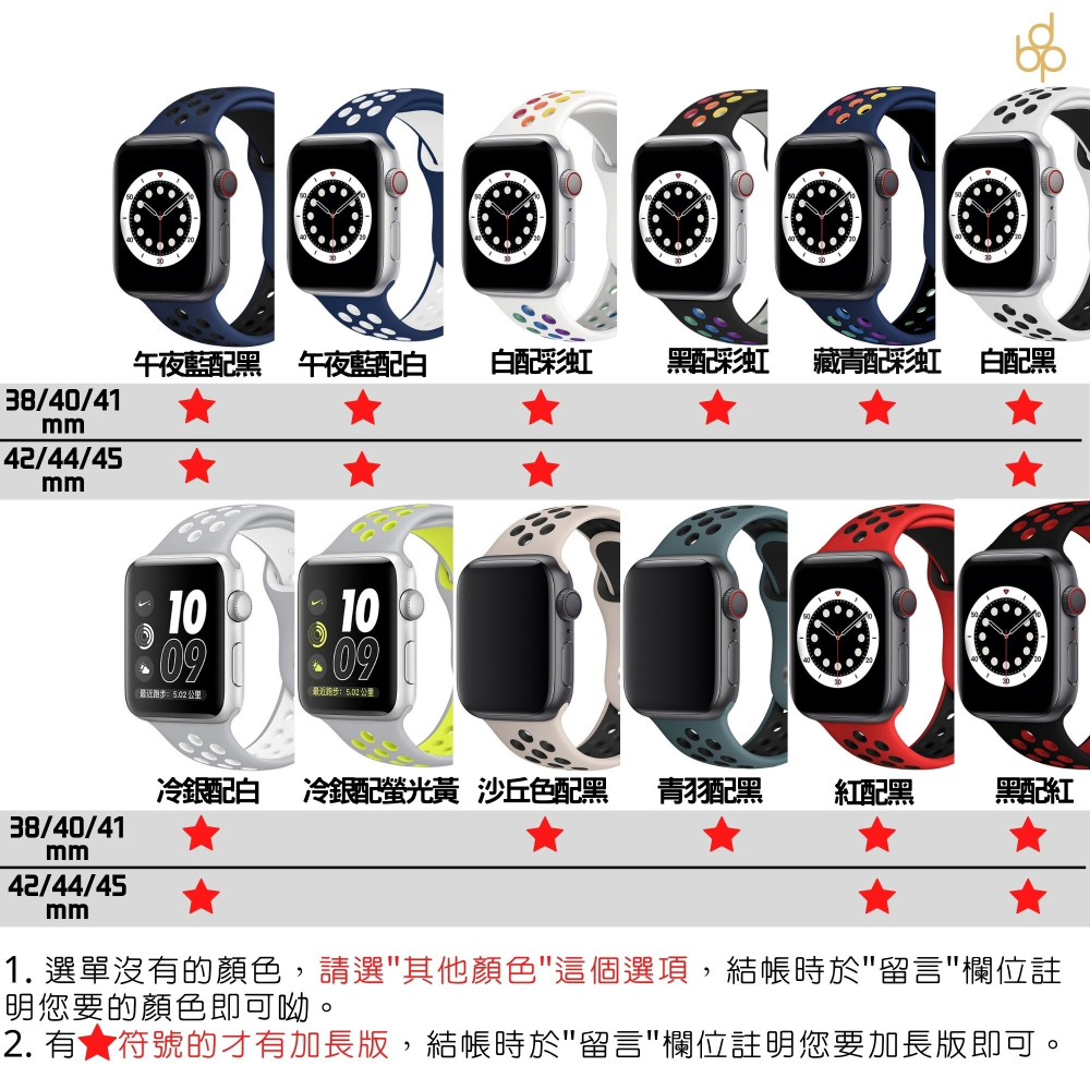 🇹🇼24極速🚚 透氣矽膠錶帶 短版 長版 適用Apple watch 錶帶 9 8 7 6 5 4 3 2 SE-細節圖2